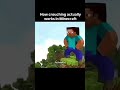 How crouching actually Works in Minecraft #minecraft #shorts