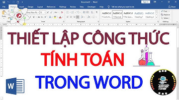 Cách thiết lập công thức tính toán trong word