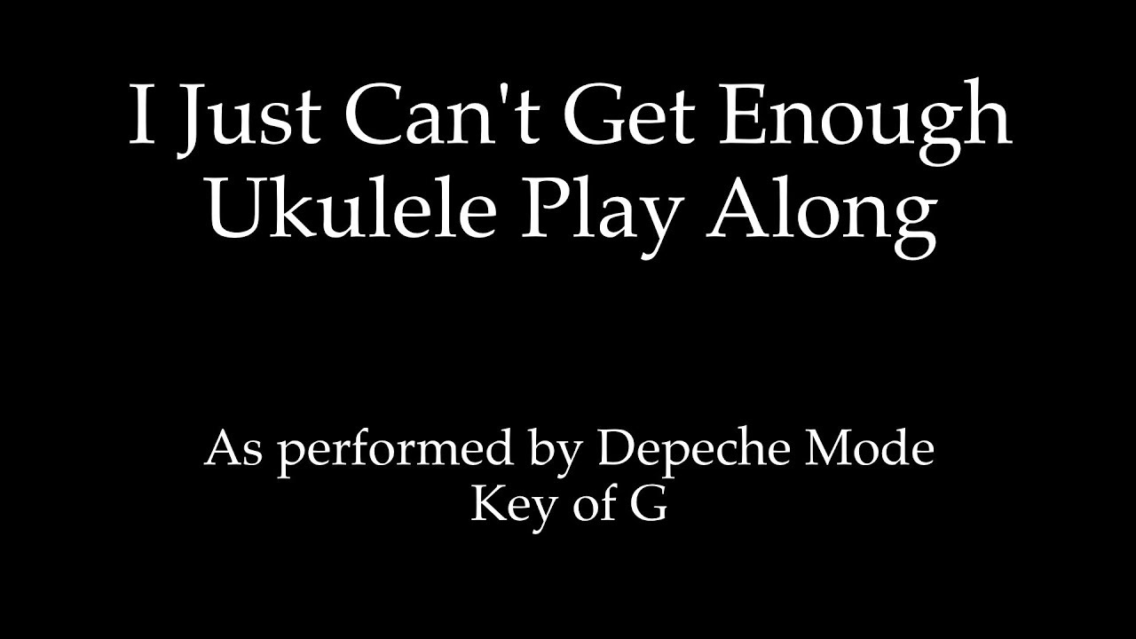 I Just Can't (Depeche Ukulele Play Along - YouTube