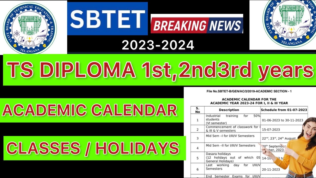 DIPLOMA ACADEMIC CALENDAR RELEASED TS SBTET 1st 2nd 3rd YEARS CLASSES diploma-academic-calendar-released-ts-sbtet-1st-2nd-3rd-years-classes