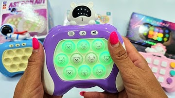 NEW Model POP IT Game Unboxing and Review 2024 - So Satisfying Electric Game Console Fidget Toy AMRS