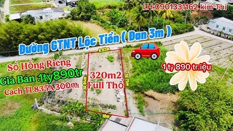 Bán 320m đất thổ, SHR. Xe hơi 🚘 Giá chưa đến 6triệu/m2 tại mỹ lộc, cần giuộc,long an:0901331162 Thi