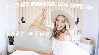 PACK MY HOSPITAL BAG WITH ME FOR BABY #2 I 38 weeks pregnant I labor and delivery 2021