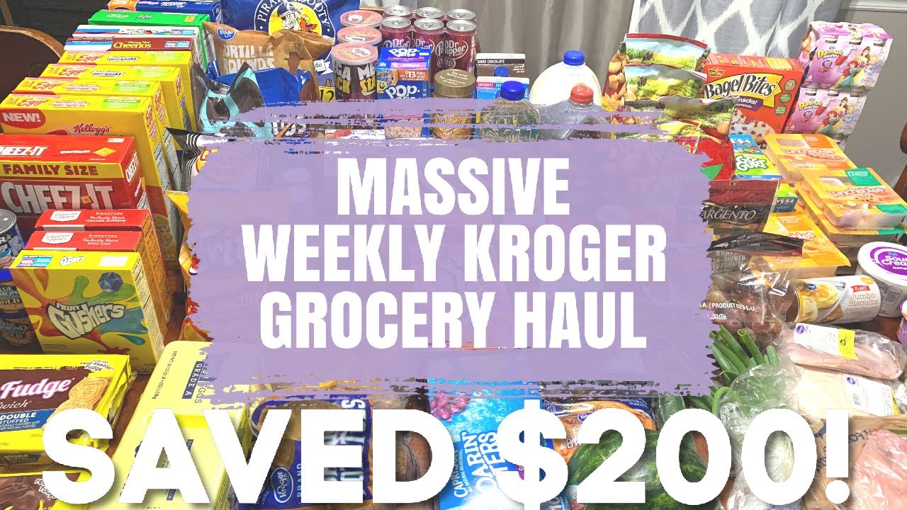 🛒 HUGE WEEKLY KROGER GROCERY HAUL |⭐️ MASSIVE SAVINGS AT KROGER⭐️ | I