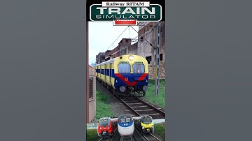 Train Simulator | Fast Crossing MEMU Passenger Train | Train Game #train #trainsimulator #shorts