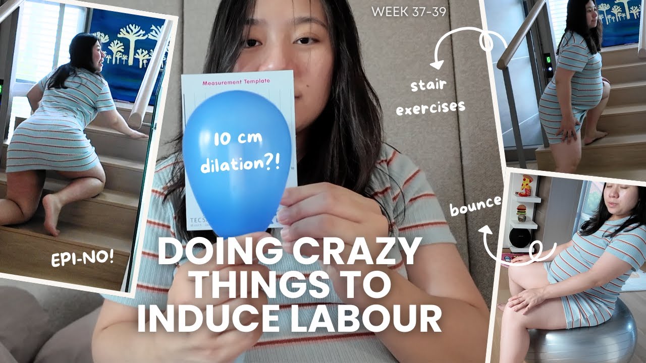 Trying to Induce Labour | Epi-no, Exercises, Food | I look FUNNY preparing my body for natural birth