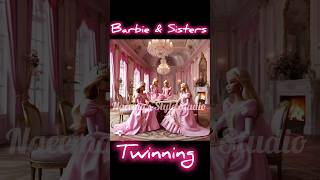 Barbie & Sister In same dress|| Barbie twins|| matching dresses|| Barbie Dress and styles #barbie