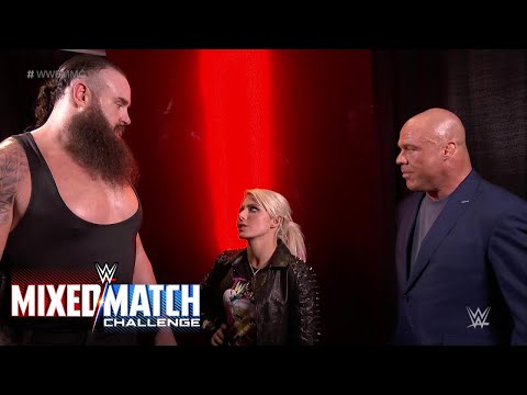 Kurt Angle pairs Alexa Bliss and Braun Strowman for WWE Mixed Match Challenge