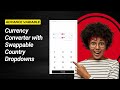 How to Design a Currency Converter with Swappable Country Dropdowns in Figma