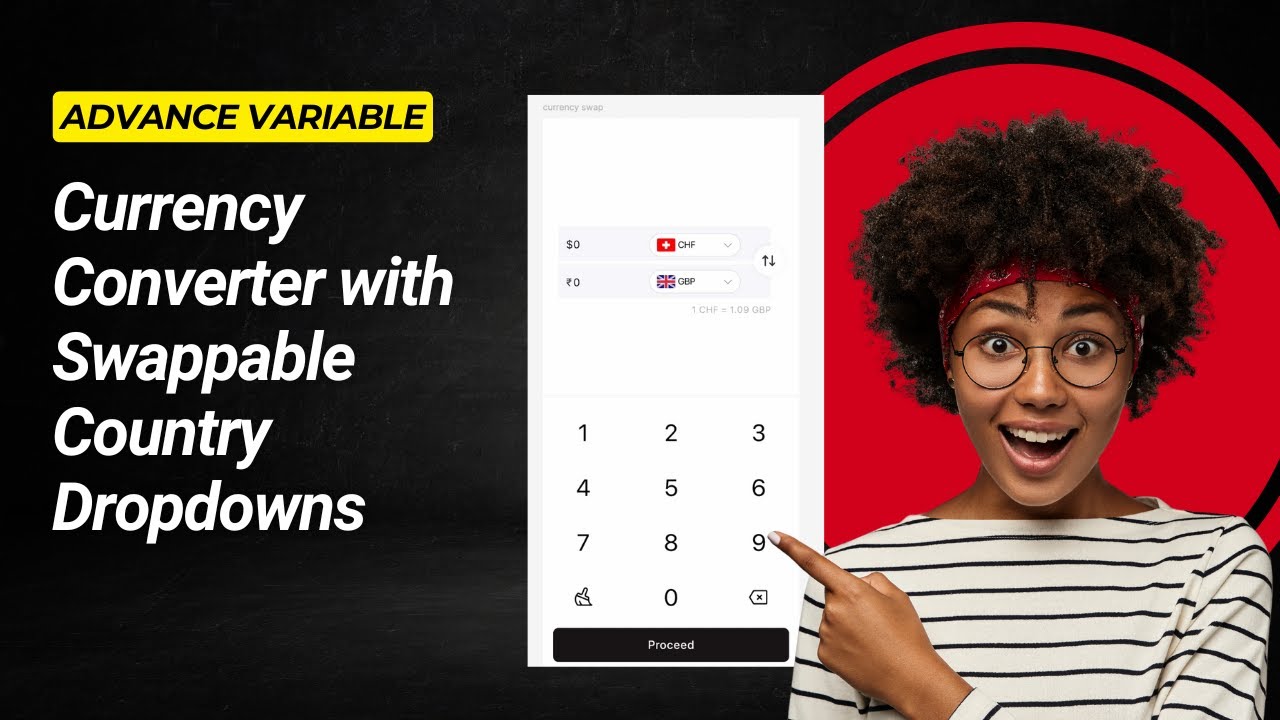 How to Design a Currency Converter with Swappable Country Dropdowns in ...