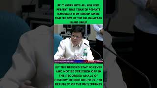 Tsinator Rodante Marcoleta Is On Record Saying That We Give Up The Kig, Kalayaan Island Group