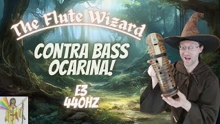 Contra Bass Bamboo Ocarina | E3 aeolian 440hz | Solar plexus chakra Meditation and sound demo