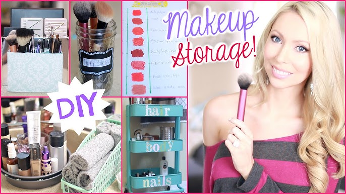 12 Storage Ideas For Your Hair & Makeup Products