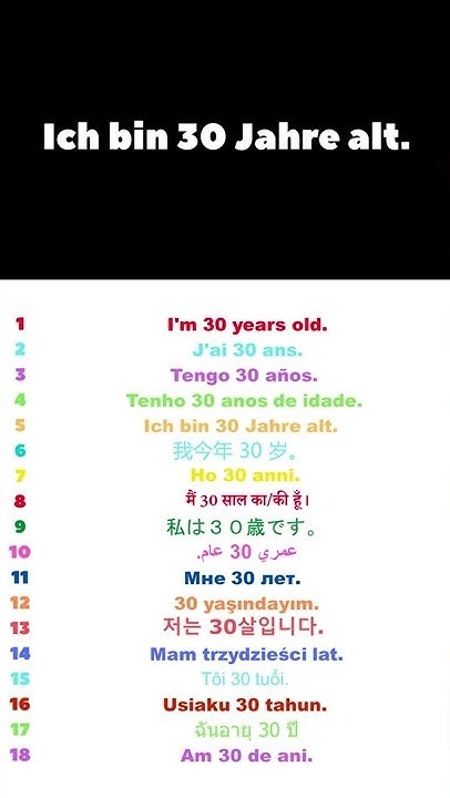 How To Say I M 30 YEARS OLD In German YouTube how-to-say-i-m-30-years-old-in-german-youtube