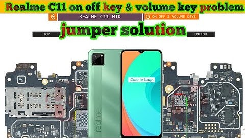 Realme C11 on off key & volume key not working problem jumper solution
