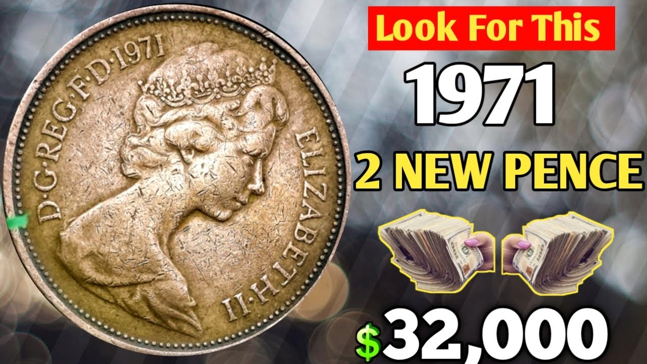 1971 UK ELIZABETH 2p NEW PENCE Coin Value | How Much is a 1971 2