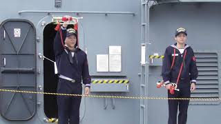 護衛艦こんごう　サイドパイプ、ラッパ展示　Kongo DDG-173 一般公開　イージス艦　下関あるかぽーと　海上自衛隊 2019