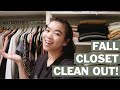 HUGE CLOSET DECLUTTER || Clean out my closet with me - Let's get organized!