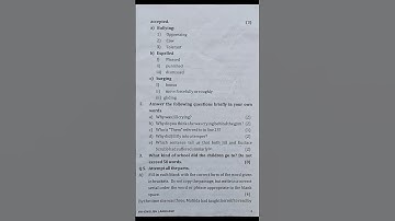 ICSE# Class 8th#English language #previous 2nd term paper