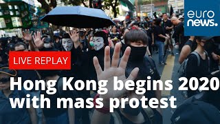Hong Kong begins 2020 with mass protest | LIVE