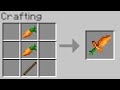 Minecraft but you can craft weapons from any food...