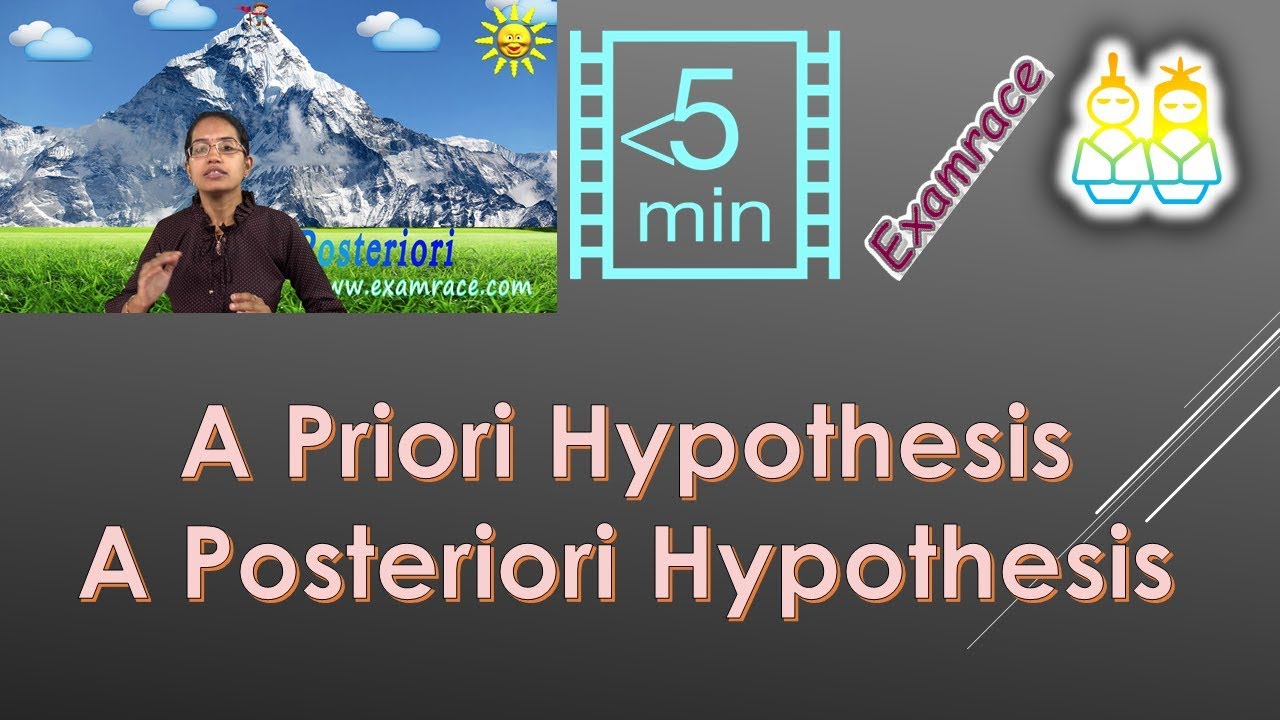 priori hypothesis psychology