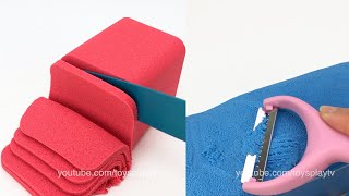 Kinetic Sand Cutting, Slicing, Shaving and Crunchy Sound