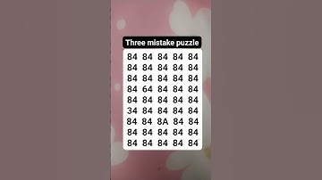 Three mistake puzzle #brainteaser #search #find #shortvideo