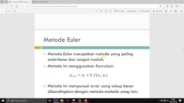 Metode Euler(Difrensial) menggunakan Python