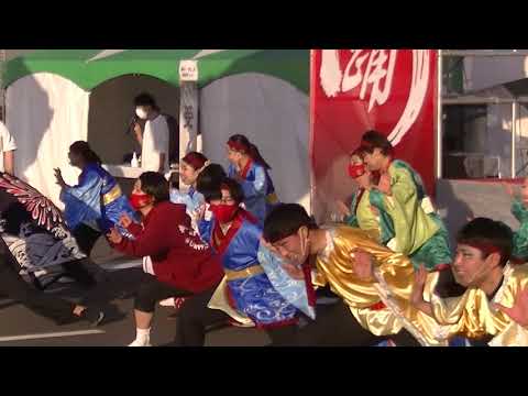 祭りゆうき2021【1日目】／総踊り『南中ソーラン』@市役所P特設ステージ