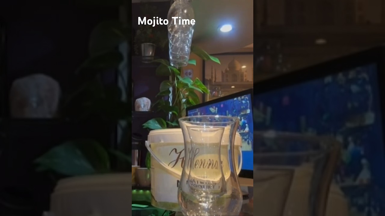 Mojito magic in a glass in a can🍹  