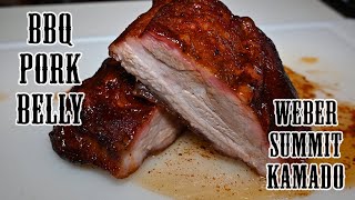 Bbq Pork Belly On Weber Summit Kamado