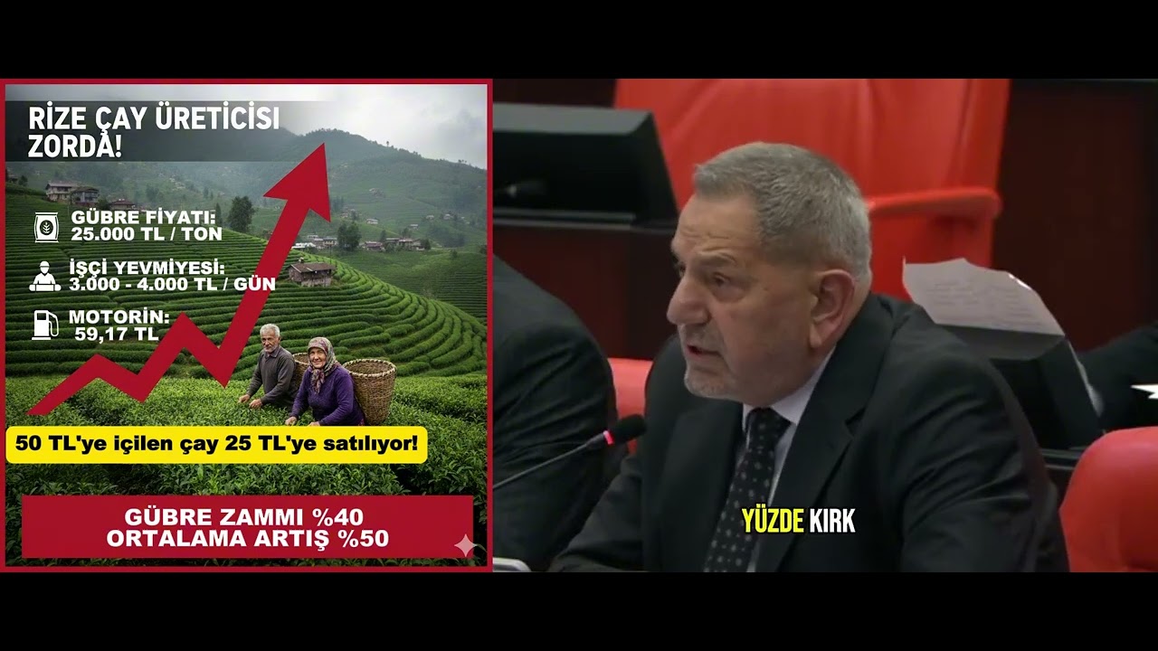 Tahsin Ocaklı Çayda maliyetler arttı, üretici zorda  Yaş çay fiyatı üreticiyi memnun edecek seviyeye