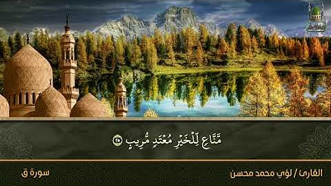 سورة ق كاملة للقارئ / لؤي محمد محسن