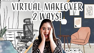 Home Office *VIRTUAL* Makeover | 2 Designs