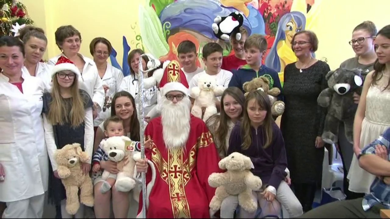 Wizyta Mikołaja w Szpitalu Specjalistycznym w Brzozowie