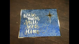 How To Make A Mirrored Paper Inlaid Diecut Christmas Card