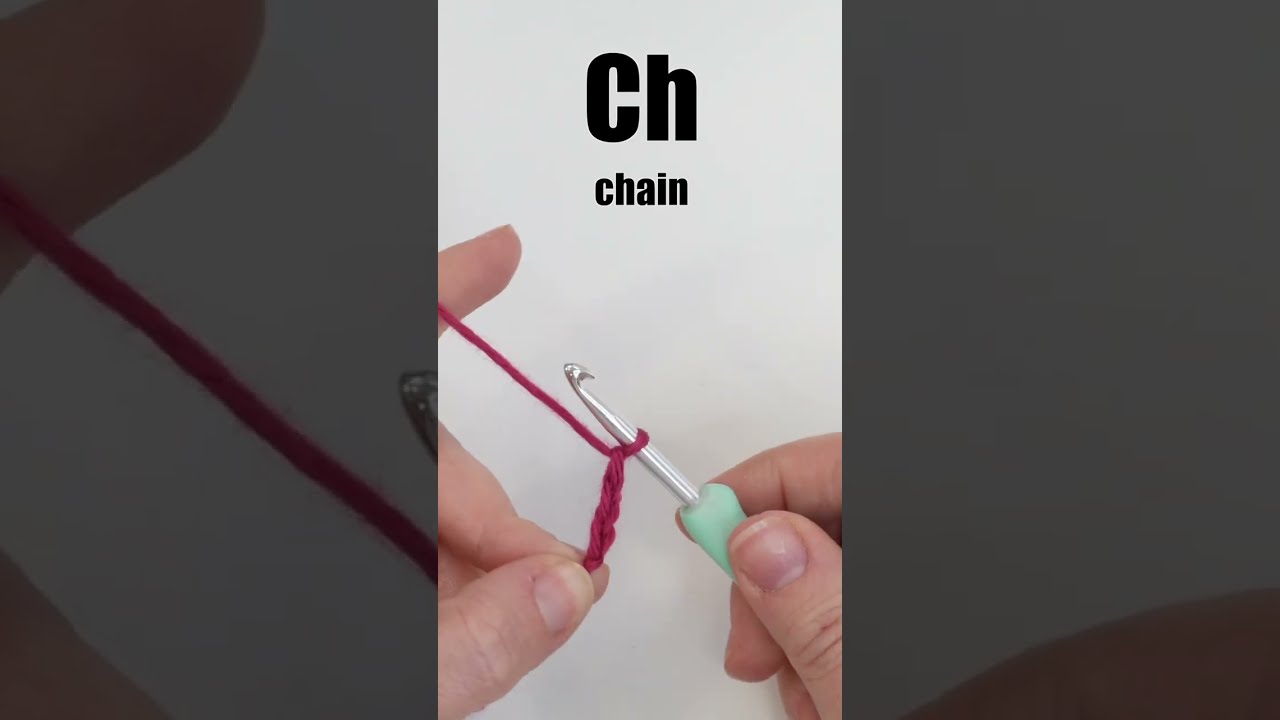 How To Crochet Chain Stitch Ch Easycrochet
