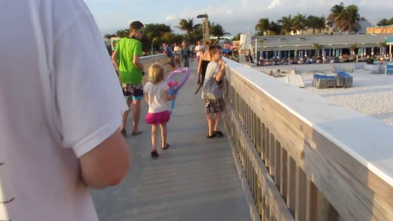 Walking Down Pier At Times Square Ft Myers Beach Florida Love You Walking Down Pier At Times Square Ft Myers Beach Florida Love