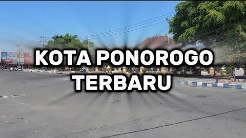 Suasana Asli Kota Ponorogo Terbaru 2025