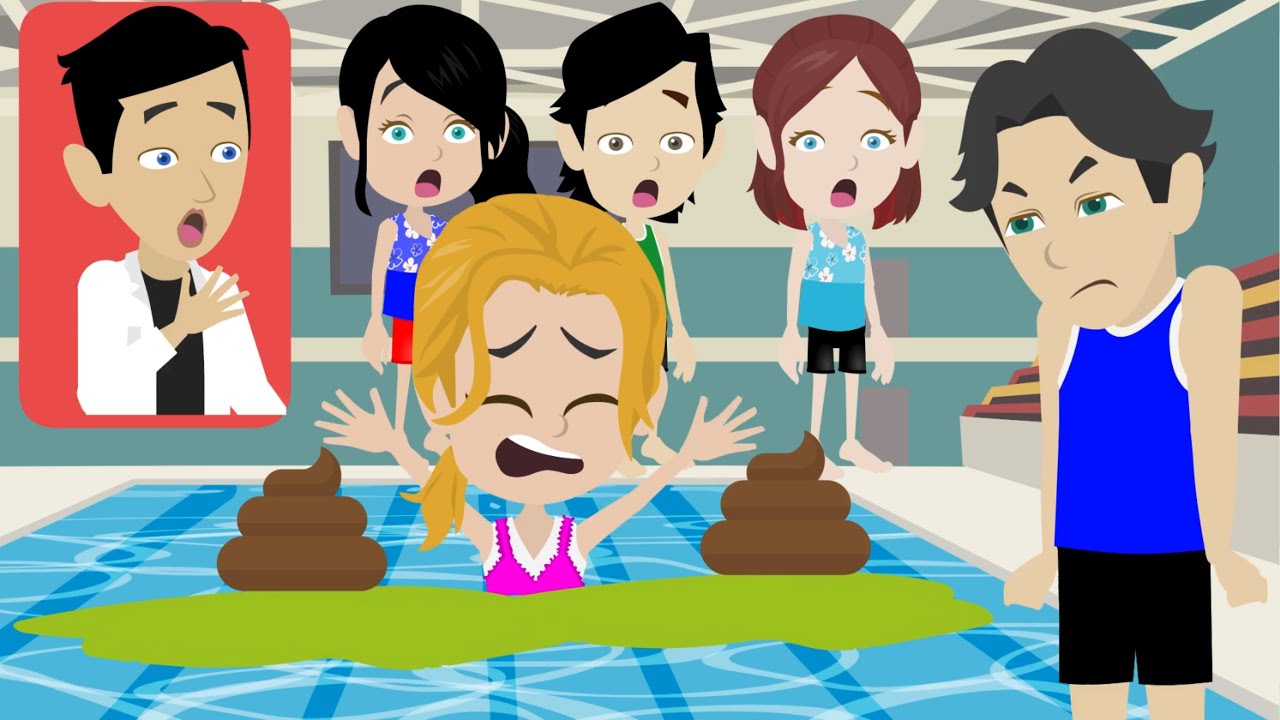 Сара пописала и покакала в бассейн💩🤮 Полный фильм | Учите немецкий с Сарой