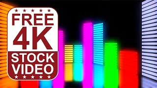 Free Stock Videos – VJ Loops DJ music equalizer colorful animated 3D motion graphics screenshot 3