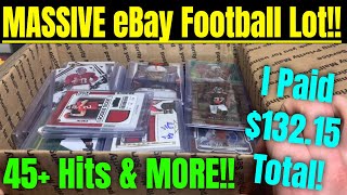 Absolutely MASSIVE eBay Football Card Lot Find! I Paid $132.15 For The ENTIRE Lot  45+ Hits & More!
