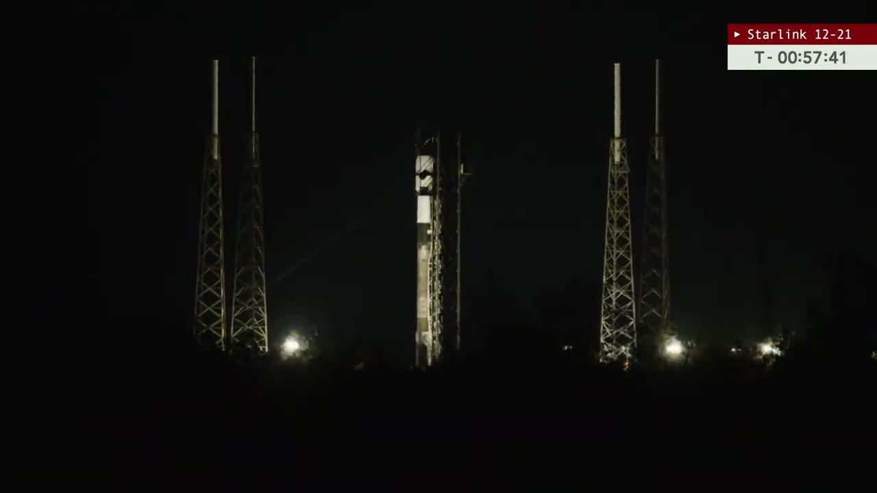 Watch live: SpaceX Falcon 9 rocket launches 21 Starlink satellites from Cape Canaveral video artwork