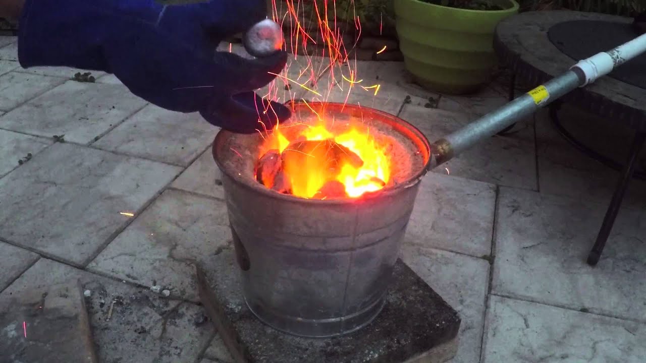 Melting Aluminum in Our Home Made Metal Foundry! - YouTube