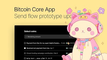 Bitcoin Core App send flow prototype update