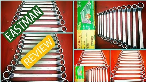 Eastman Double end Spanner set Unboxing. Eastman  tools .Spanner set.