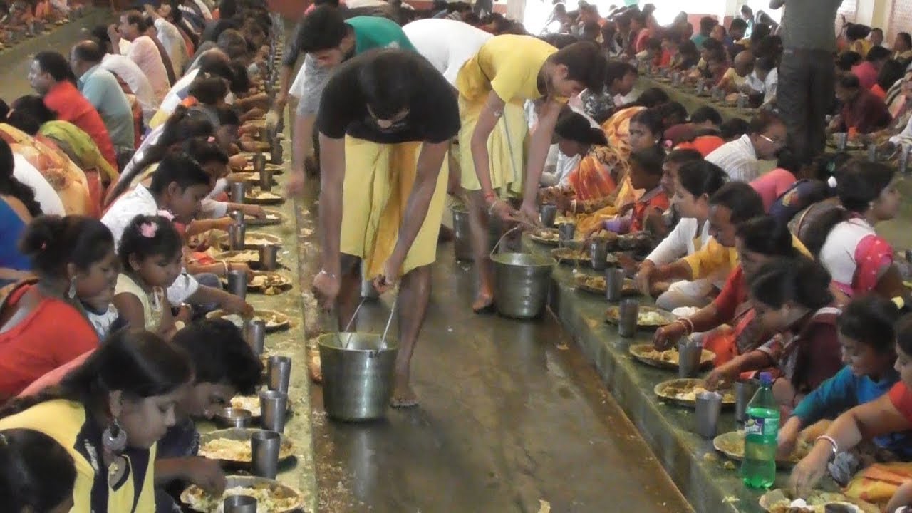 5000 Plates Finished within an Hour - People Eating Bhog - ISKON Temple Mayapur - Part 2 | Indian Food Loves You