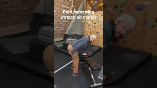 Bent over Hamstring stretch alternate march