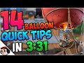 14 QUICK Tips About: Balloon🎈| Clash Royale